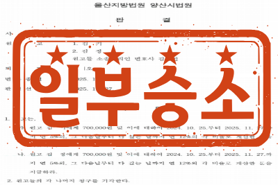 [일부승소] 업무방해죄(불법행위)에 의한 손해배상(기) 소송 _ 원고들 소송대리